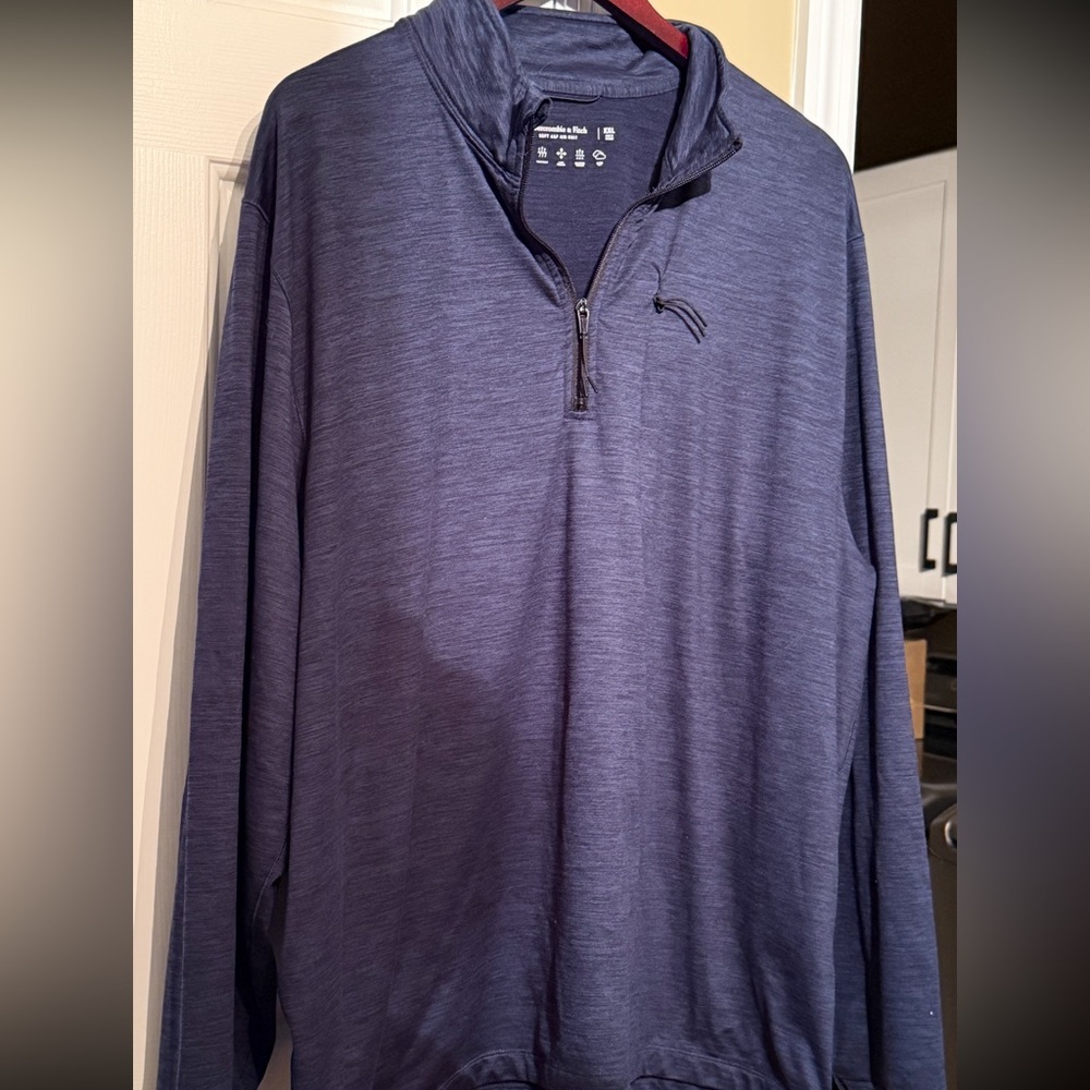 Abercrombie & Fitch pullover sweatshirt Performance Wear 1/4-Zip Men's size XXL